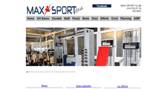 Desktop Screenshot of maxisportclub.it