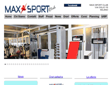 Tablet Screenshot of maxisportclub.it